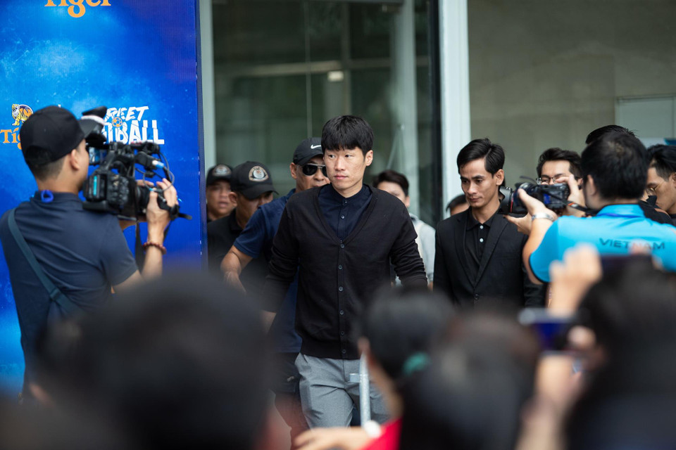 Park Ji-sung, siêu sao người Hàn Quốc tại buổi giao lưu với người hâm mộ.