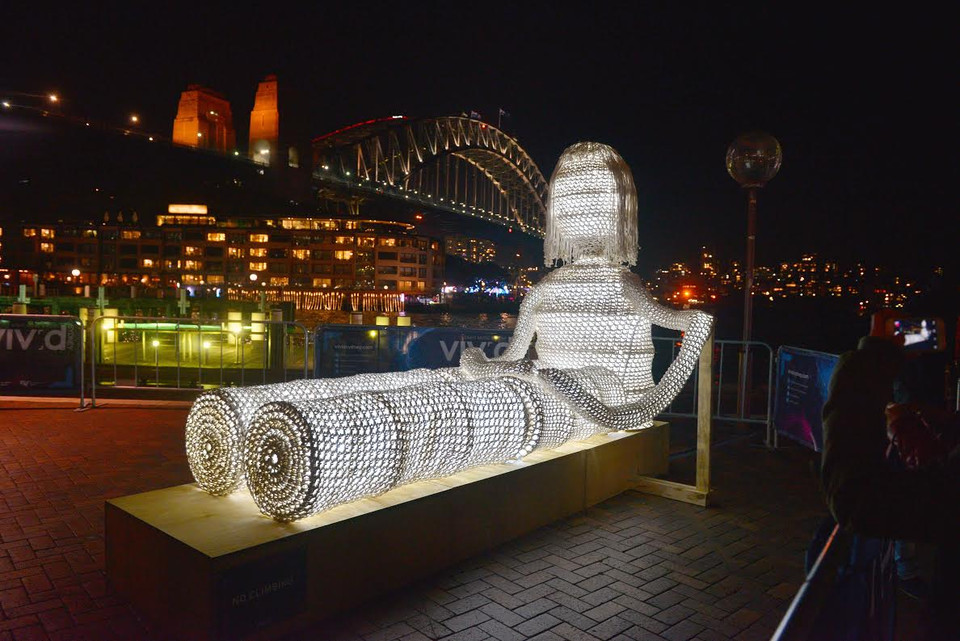 Một số tác phẩm nghệ thuật độc đáo trong lễ hội năm nay. (Nguồn: Quang Minh/Vietnam+)