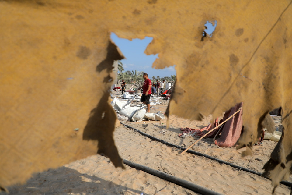 Chính quyền Palestine cùng các nước Jordan, Ai Cập và Iran ngày 10/9/2024 đã mạnh mẽ lên án vụ không kích của Israel nhằm vào khu vực nhân đạo tại thành phố Khan Younis ở Nam Gaza. (Ảnh: THX/TTXVN)