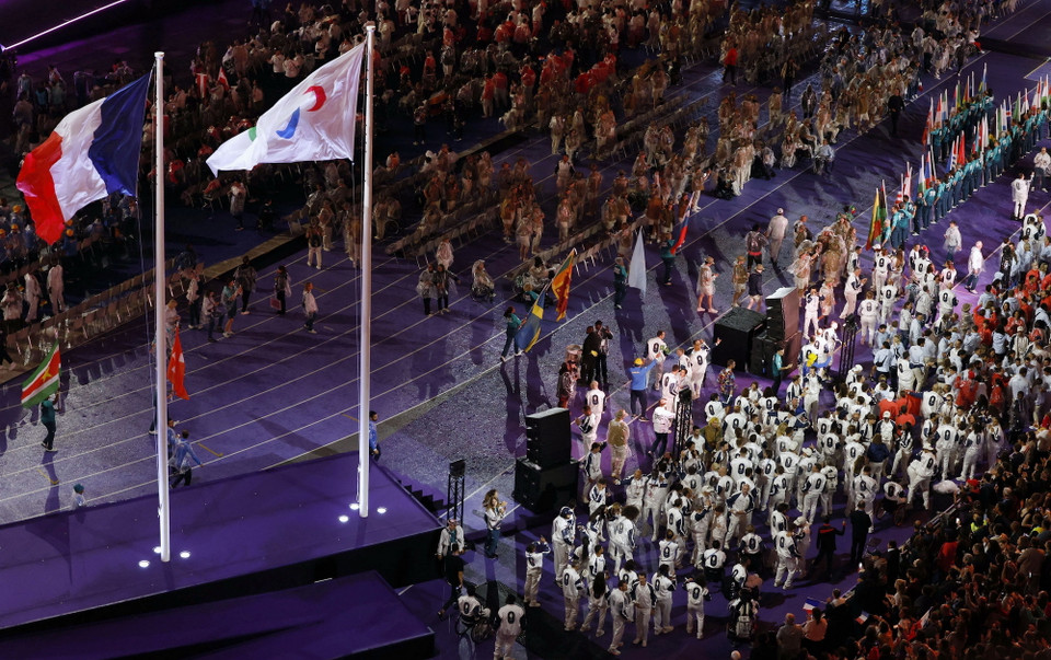 Lễ bế mạc Thế vận hội Paralympic Paris 2024 diễn ra ngày 8/9/2024 tại Paris, Pháp. (Ảnh: Kyodo/TTXVN)