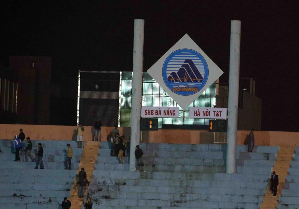 Kết thúc hai đội hòa tỷ số 1-1. (Ảnh: Trần Lê Lâm/Vietnam+)