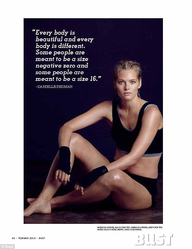 Danielle Redman (ảnh) cho rằng "mọi cơ thể đều có vẻ đẹp riêng." (Nguồn: Daily Mail)
