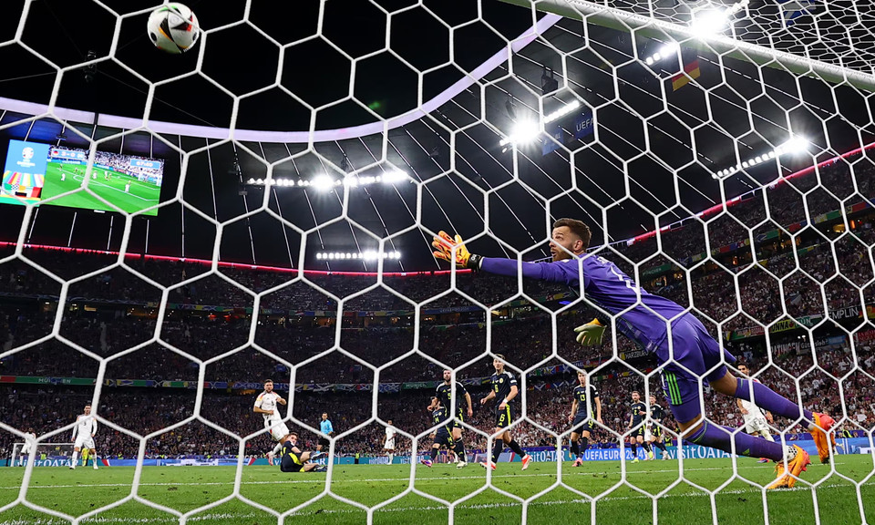 Đến phút 68, Niclas Füllkrug ghi bàn nâng tỷ số lên 4-0 cho Đội tuyển Đức. (Nguồn: Reuters)