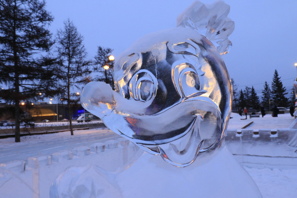 Hình ảnh chuột Mickey được chọn làm biểu tượng của năm 2020. (Ảnh: Trần Hiếu/TTXVN)