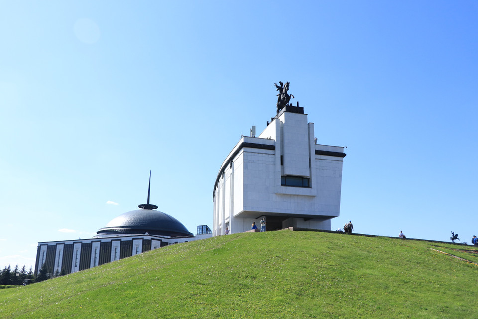 Bảo tàng ghi công chiến thắng của quân dân Nga trước cuộc xâm lược của phát-xít Đức trong Thế chiến II, là nơi tôn vinh chủ nghĩa anh hùng và tinh thần dũng cảm của hàng triệu người dân Liên Xô trong cuộc chiến tranh vệ quốc vĩ đại đó. (Ảnh: Hùng Võ/Vietnam+)