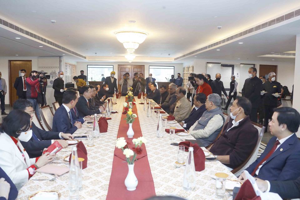 Quang cảnh tiệc trà. (Ảnh: Doãn Tấn/TTXVN)