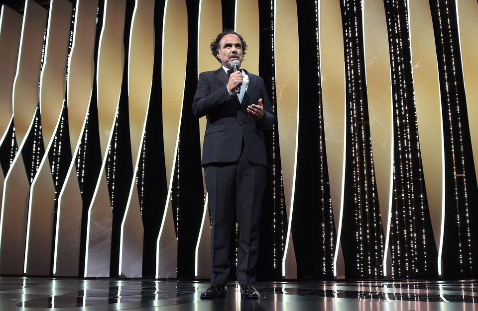 Chủ tịch Hội đồng giám khảo Alejandro Gonzalez Inarritu tại Lễ khai mạc LHP Cannes, Pháp, ngày 14/5. (Ảnh: THX/TTXVN)