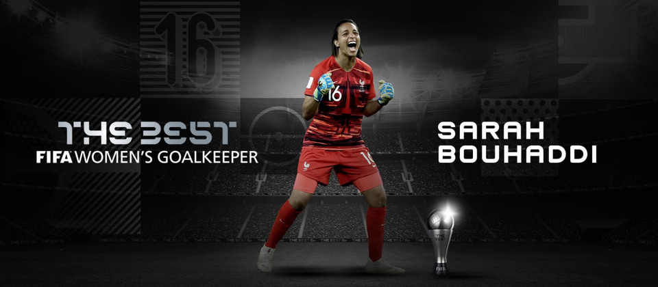 Sarah Bouhaddi (Lyon) - Thủ môn nữ hay nhất năm. 