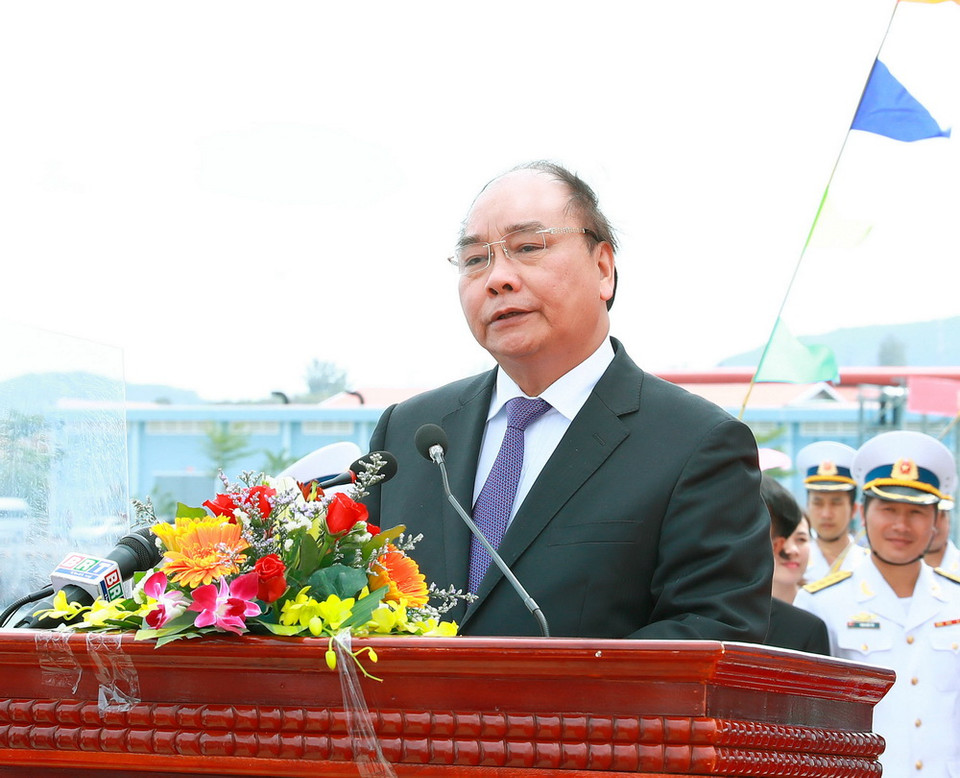 Thủ tướng Nguyễn Xuân Phúc phát biểu. (Ảnh: Thống Nhất/TTXVN)