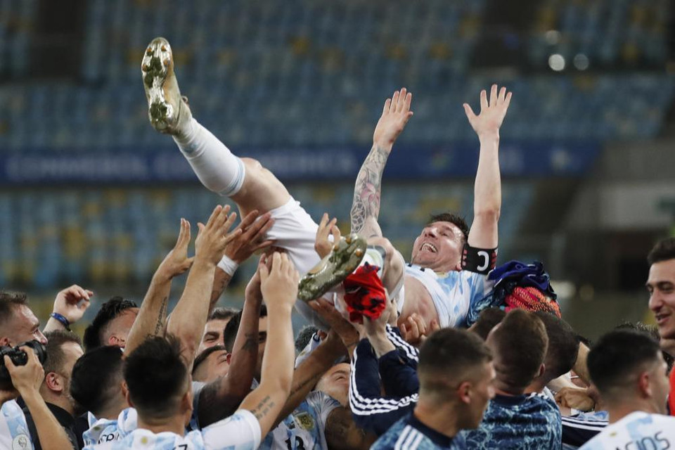 Đáng chú ý, Copa America 2021 mới là danh hiệu đầu tiên mà Messi có được cùng tuyển Argentina. (Nguồn: Getty Images)