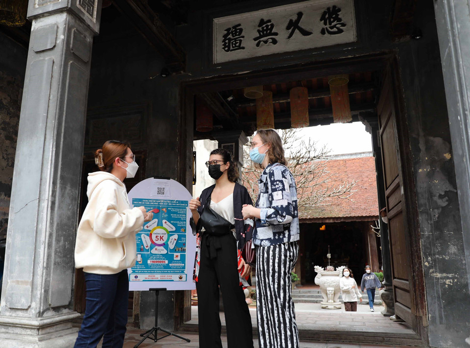 Tổng thu du lịch trong quý 1 của Hà Nội ước đạt khoảng 7.800 tỷ đồng, tăng 45,3% so cùng kỳ năm 2021. (Ảnh: Thanh Tùng/TTXVN)