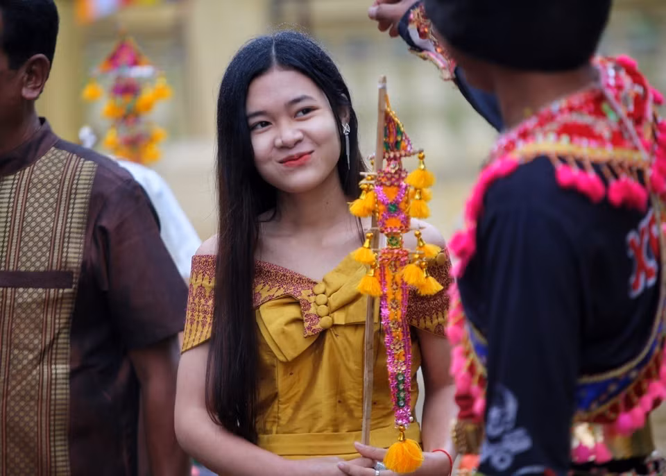 Thiếu nữ Khmer. (Ảnh: Tuấn Đức/TTXVN) 