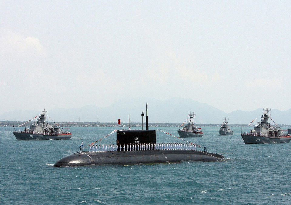 Quân chủng Hải quân Việt Nam với trang thiết bị hiện đại (Cam Ranh, Khánh Hòa). (Ảnh: Nguyễn Khang/TTXVN)