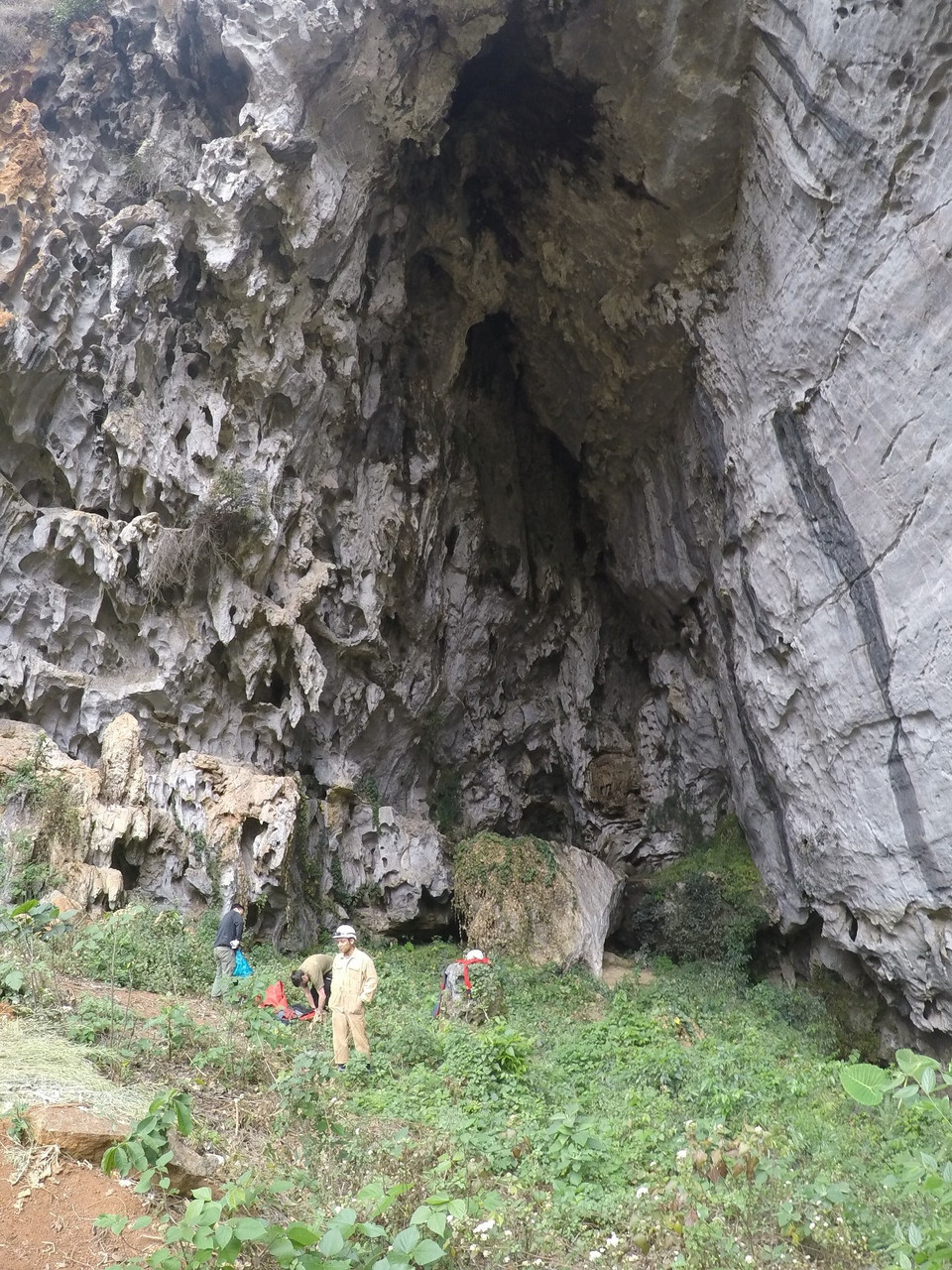 Vẻ đẹp của hang động từ bên ngoài. (Ảnh: PV/Vietnam+)