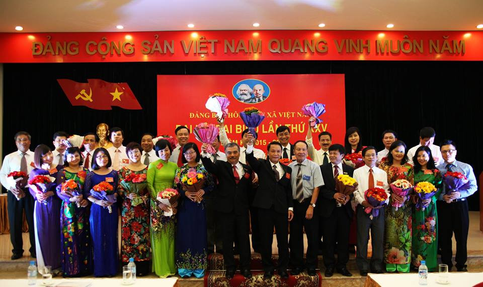 Ban chấp hành Đảng bộ TTXVN khóa 25 nhiệm kỳ 2015-2020. (Võ Việt Phương/Vietnam+)