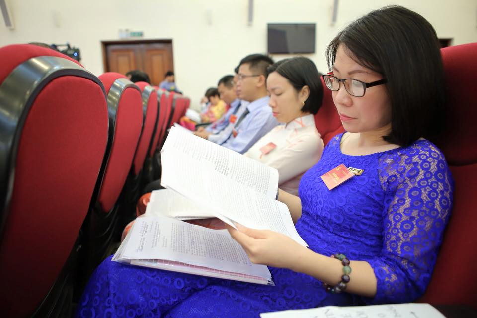 Đại biểu tham dự Đại hội đại biểu lần thứ XXV Đảng bộ Thông tấn xã Việt Nam. (Ảnh: Minh Sơn/Vietnam+)