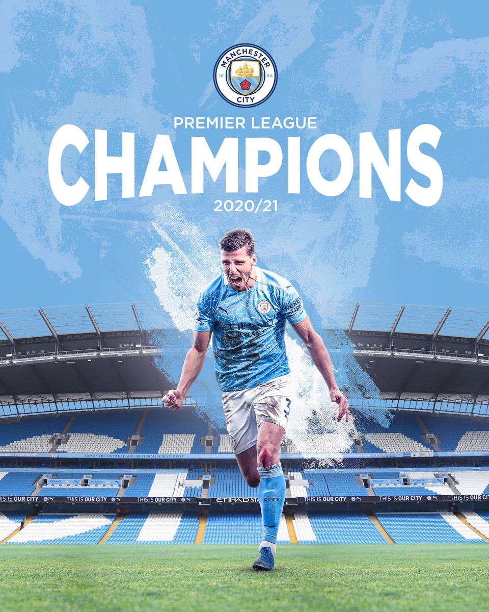 Ngay sau khi biết tin đăng quang, Rúben Dias cùng các đồng đội lập tức lên mạng xã hội để ăn mừng. (Nguồn: Twitter)