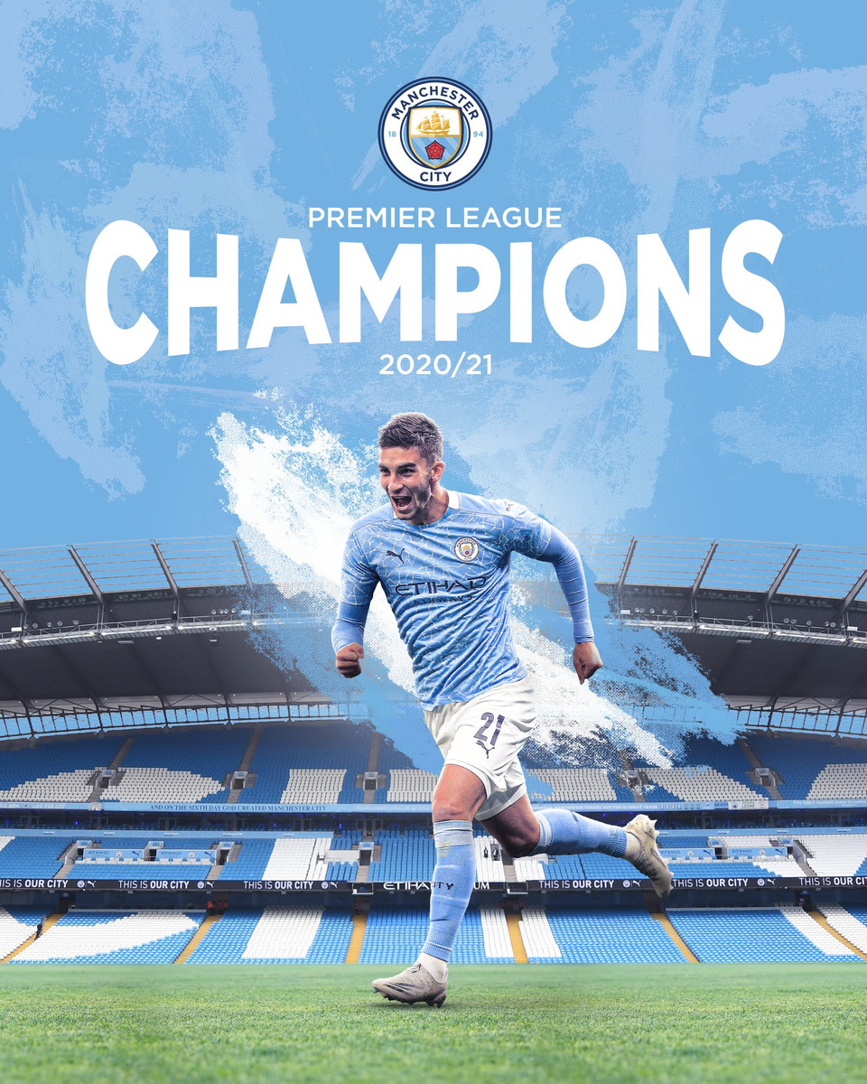 Ferran Torres lần đầu vô địch Premier League. (Nguồn: Twitter)