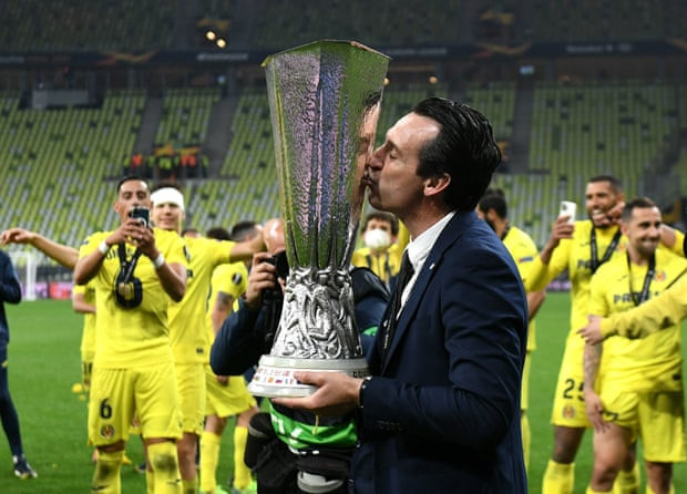 Với cá nhân HLV Unai Emery, ông đã có 4 danh hiệu Europa League. Trước đó, Emeny từng ba lần đăng quang giải đấu này cùng Sevilla. (Nguồn: PA)
