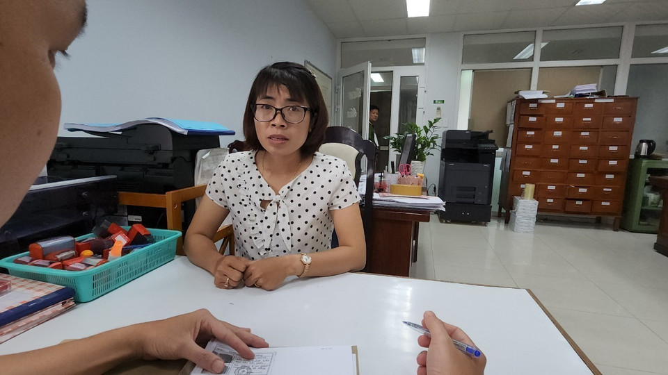 Bà Nguyễn Thị Thanh Nhàn, Trưởng khoa xét nghiệm CDC Đà Nẵng. (Ảnh: Văn Dũng/TTXVN)