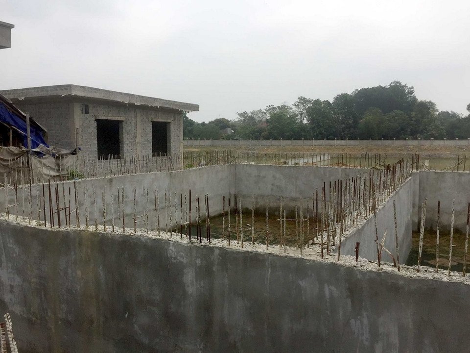 Dự án xây dựng Nhà máy cấp nước sạch cho xã Cẩm Vân, Cẩm Tâm, huyên Cẩm Thủy và xã Yên Lâm, huyện Yên Định, tỉnh Thanh Hóa với tổng số vốn đầu tư hơn 80 tỷ đồng, nhiều hạng mục đã xuống cấp. (Ảnh: Nguyễn Nam/TTXVN)