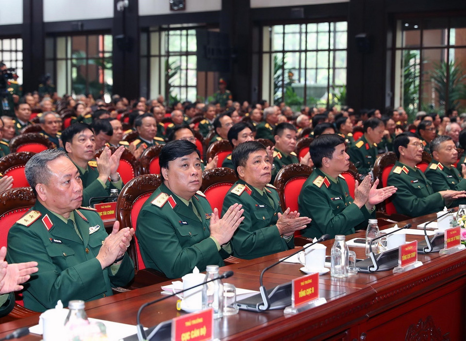 Các đại biểu dự buổi gặp mặt. (Ảnh: Trọng Đức/TTXVN)