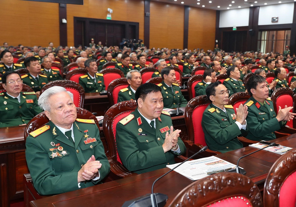 Các đại biểu dự buổi gặp mặt. (Ảnh: Trọng Đức/TTXVN)