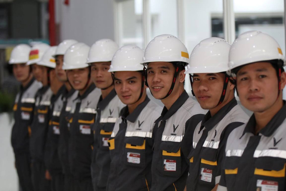 Tổ hợp VinFast bao gồm nhà máy sản xuất ô tô, xe máy điện VinFast và điện thoại thông minh Vsmart. (Ảnh: Minh Sơn/Vietnam+)