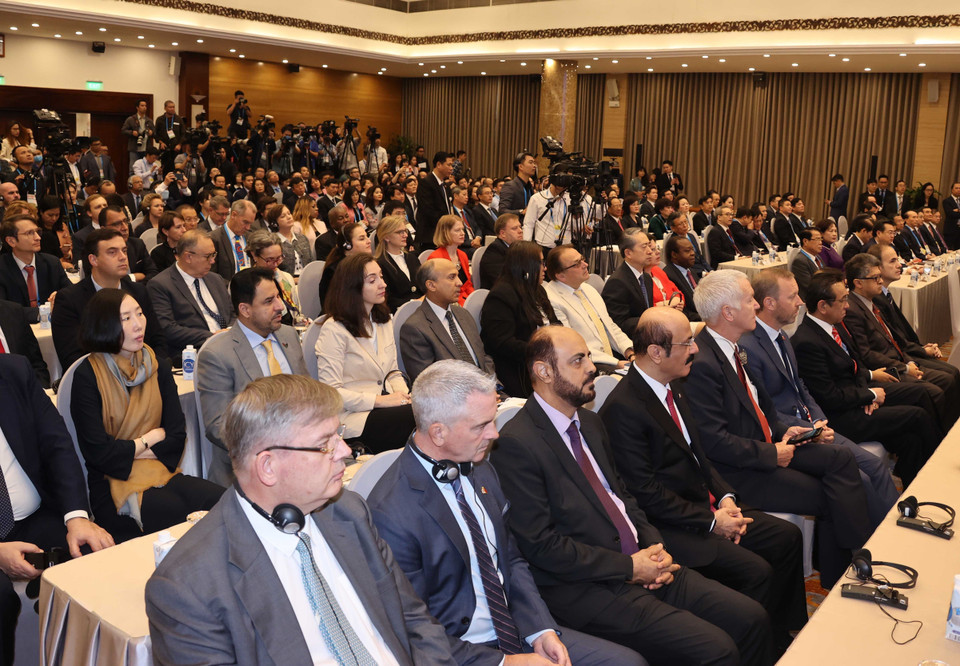 Các đại biểu tại lễ khai mạc. (Ảnh: Thống Nhất/TTXVN)