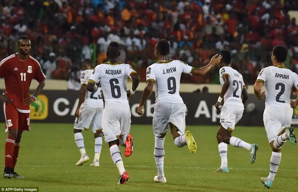 Ở trận đấu này, Ghana đã tạo ra thế áp đảo.