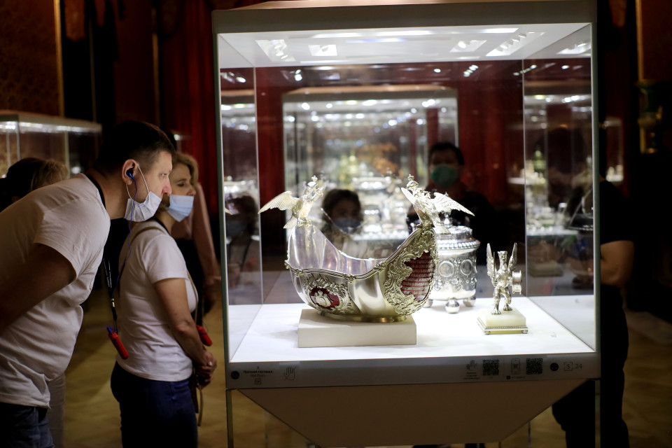 Bảo tàng trưng bày bộ sưu tập các sản phẩm kim hoàn Fabergé lớn nhất thế giới, với hơn 1000 mặt hàng. (Ảnh: Trần Hiếu/Vietnam+)