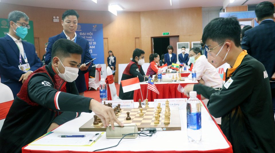 Các vận động viên thi đấu. (Ảnh: Văn Đức/TTXVN)