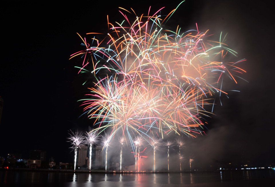 Đội Canada mang đến màn trình diễn với tên gọi "Cực quang". (Ảnh: Văn Dũng/TTXVN)