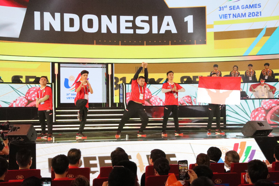 Vận động viên đội tuyển quốc gia Indonesia 1. (Ảnh: Minh Đông/TTXVN)