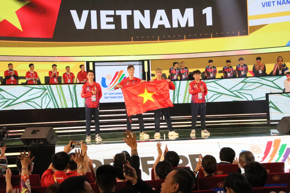 Vận động viên đội tuyển quốc gia Việt Nam 1. (Ảnh: Minh Đông/TTXVN)