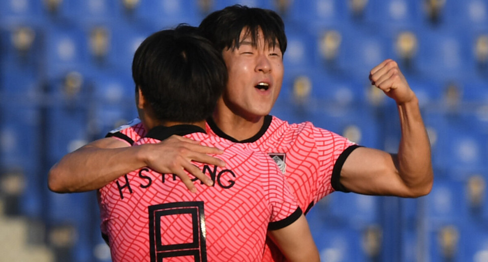 U23 Hàn Quốc dù được đánh giá cao nhưng chỉ có thể giành vé đi tiếp với ngôi đầu sau trận thắng 1-0 trước U23 Thái Lan ở lượt cuối bảng C. (Nguồn: AFC)