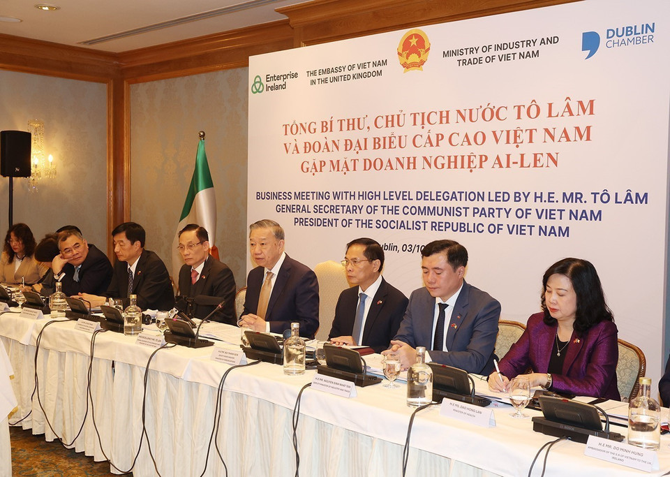 Tổng Bí thư, Chủ tịch nước Tô Lâm phát biểu. (Ảnh: Trí Dũng/TTXVN)