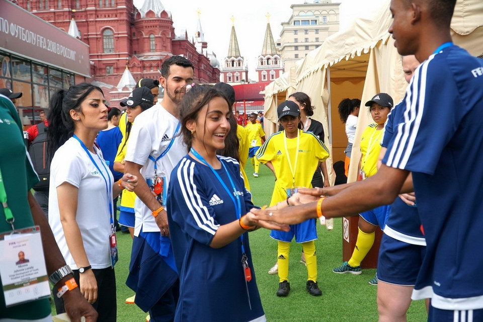 Cuộc thi là dịp các em nhỏ đến từ nhiều quốc gia, có hoàn cảnh sống khó khăn, được kết bạn và tin vào cơ hội cho mình. (Ảnh: Tâm Hằng/TTXVN)