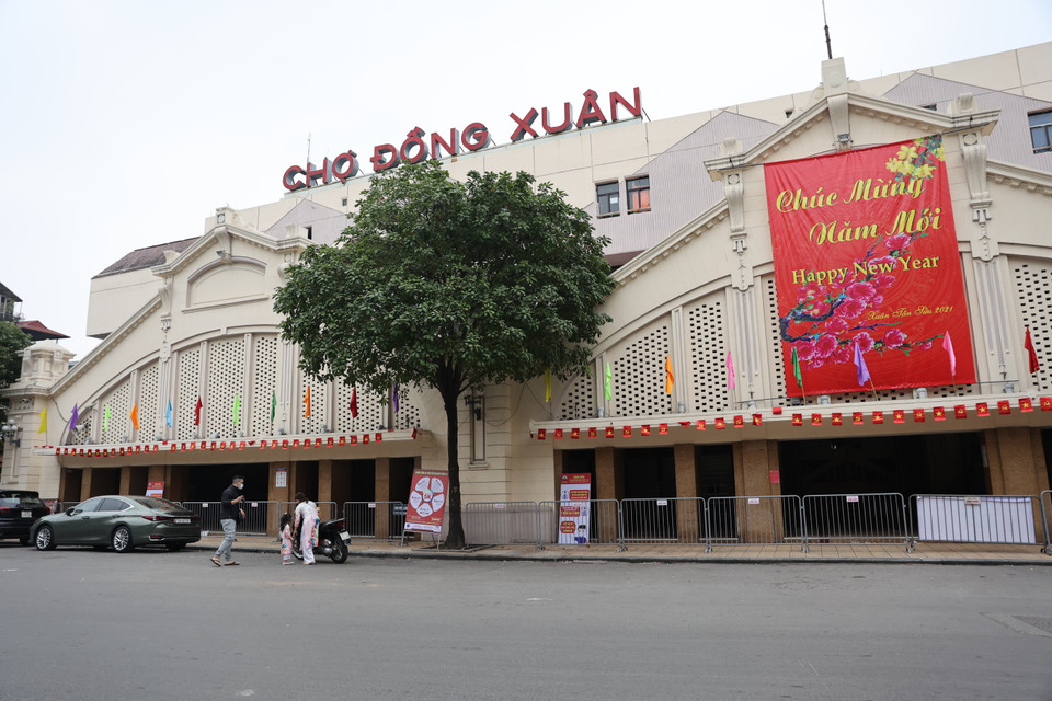 Chợ Đồng Xuân. (Ảnh: Minh Hiếu/Vietnam+)