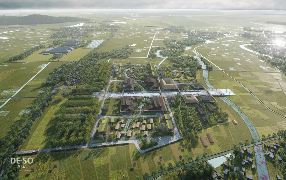 Phối cảnh quy hoạch bảo tồn, tôn tạo Khu lưu niệm Chủ tịch Hồ Chí Minh. (Nguồn: Vietnam+)