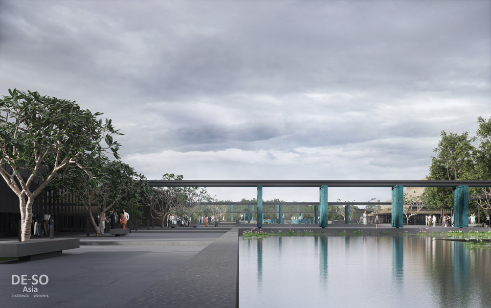 Phối cảnh quy hoạch bảo tồn, tôn tạo Khu lưu niệm Chủ tịch Hồ Chí Minh. (Nguồn: Vietnam+)