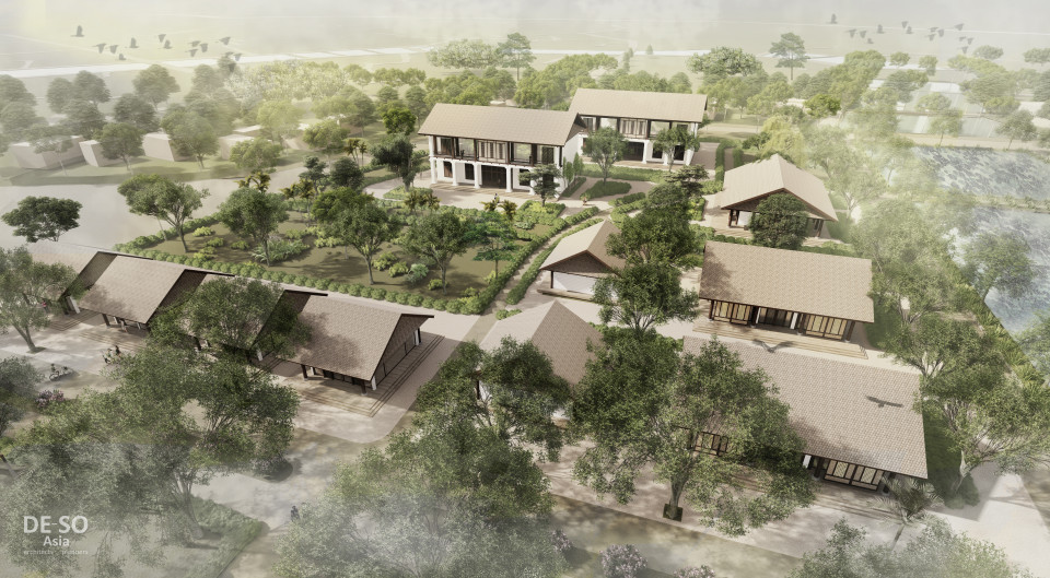 Phối cảnh quy hoạch bảo tồn, tôn tạo Khu lưu niệm Chủ tịch Hồ Chí Minh. (Nguồn: Vietnam+)