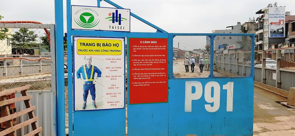 An toàn lao động được các nhà thầu và tư vấn giám sát lưu tâm hàng đầu tại dự án. (Ảnh: Việt Hùng/Vietnam+)