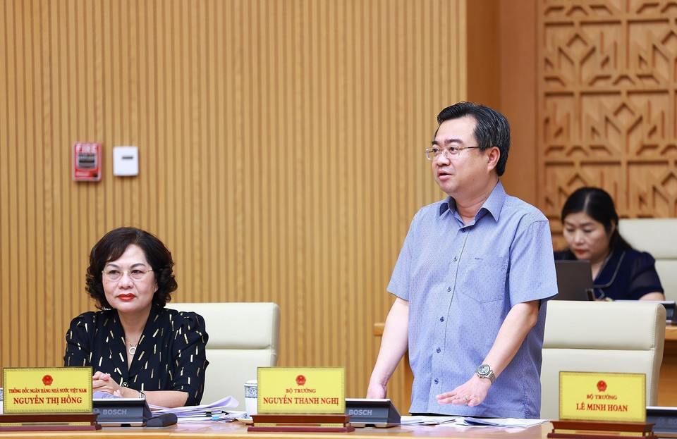 Bộ trưởng Bộ Xây dựng Nguyễn Thanh Nghị phát biểu. (Ảnh: Dương Giang/TTXVN)