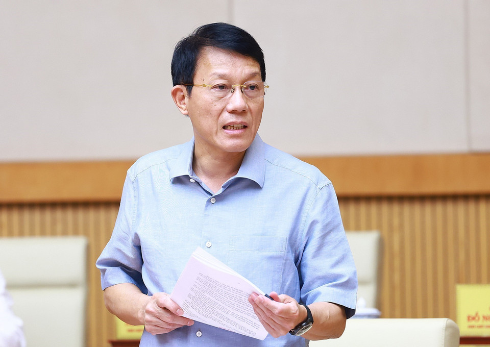 Bộ trưởng Bộ Công an Lương Tam Quang phát biểu. (Ảnh: Dương Giang/TTXVN)