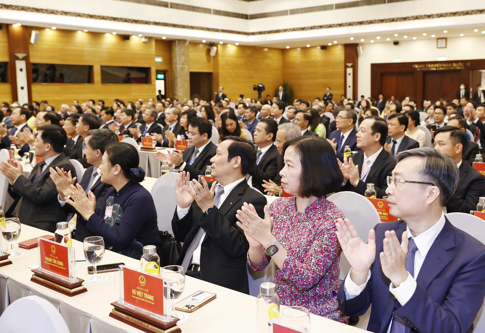 Các đại biểu tham dự lễ kỷ niệm. (Ảnh: Thống Nhất/TTXVN)