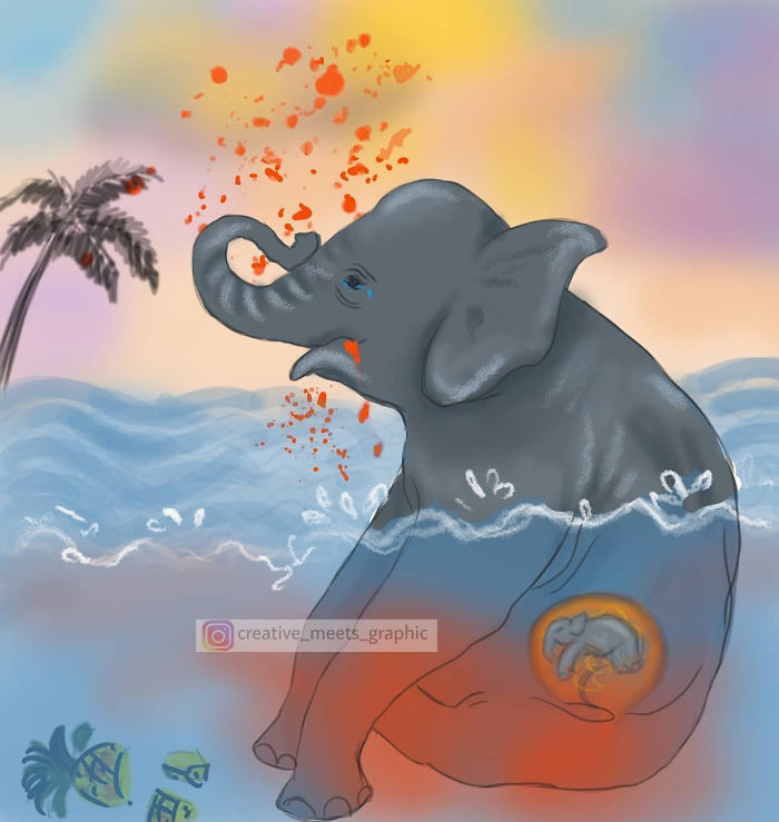 Nhiều loài động vật đã chết thảm khi vô tình lạc bước vào cuộc sống của con người. (Nguồn: Boredpanda.com)