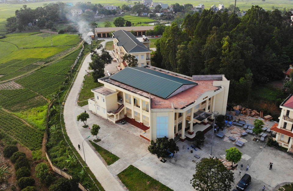 Toàn cảnh bệnh viện dã chiến. (Ảnh: Danh Lam/TTXVN)