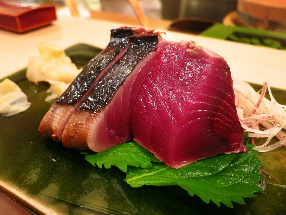 Món Sashimi ở nhà hàng Sukiyabashi Jiro. (Nguồn: npr.org)