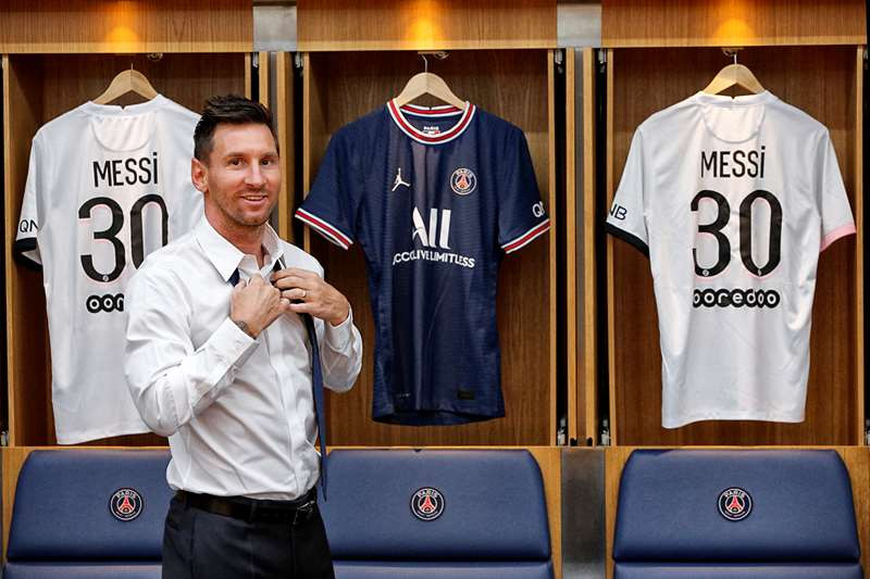 Messi trong phòng thay đồ của PSG. (Nguồn: psg.fr)